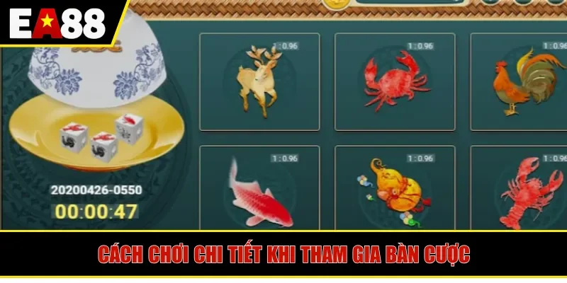 Cách chơi chi tiết khi tham gia bàn cược