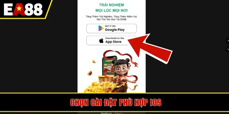 Chọn cài đặt phù hợp IOS